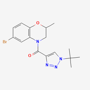 (6-Bromo-2-methyl-2,3-dihydro-1,4-benzoxazin-4-yl)-(1-tert-butyltriazol-4-yl)methanone