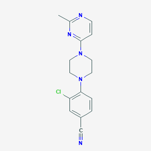 3-Chloro-4-[4-(2-methylpyrimidin-4-yl)piperazin-1-yl]benzonitrile