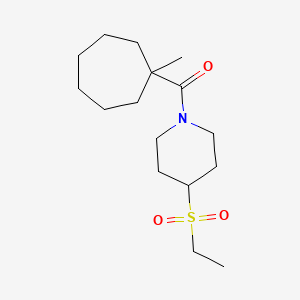 (4-Ethylsulfonylpiperidin-1-yl)-(1-methylcycloheptyl)methanone