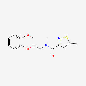 N-(2,3-dihydro-1,4-benzodioxin-3-ylmethyl)-N,5-dimethyl-1,2-thiazole-3-carboxamide