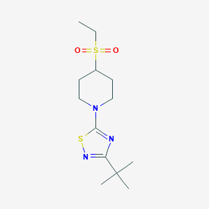 3-Tert-butyl-5-(4-ethylsulfonylpiperidin-1-yl)-1,2,4-thiadiazole