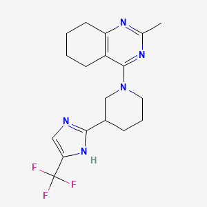 2-methyl-4-[3-[5-(trifluoromethyl)-1H-imidazol-2-yl]piperidin-1-yl]-5,6,7,8-tetrahydroquinazoline