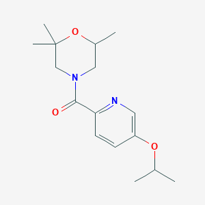 (5-Propan-2-yloxypyridin-2-yl)-(2,2,6-trimethylmorpholin-4-yl)methanone