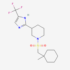 1-[(1-methylcyclohexyl)methylsulfonyl]-3-[5-(trifluoromethyl)-1H-imidazol-2-yl]piperidine