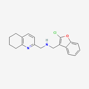 N-[(2-chloro-1-benzofuran-3-yl)methyl]-1-(5,6,7,8-tetrahydroquinolin-2-yl)methanamine