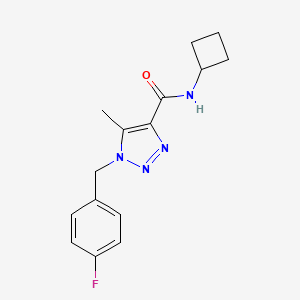 N-cyclobutyl-1-[(4-fluorophenyl)methyl]-5-methyltriazole-4-carboxamide