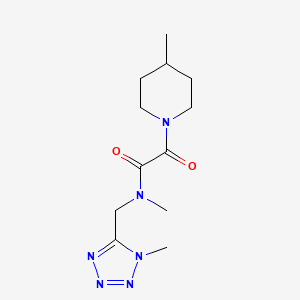 N-methyl-2-(4-methylpiperidin-1-yl)-N-[(1-methyltetrazol-5-yl)methyl]-2-oxoacetamide