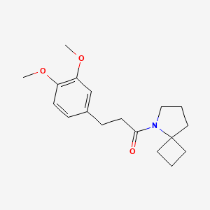 1-(5-Azaspiro[3.4]octan-5-yl)-3-(3,4-dimethoxyphenyl)propan-1-one