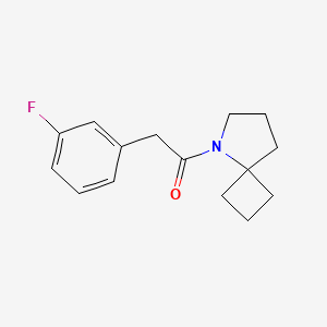 1-(5-Azaspiro[3.4]octan-5-yl)-2-(3-fluorophenyl)ethanone