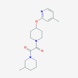 1-(3-Methylpiperidin-1-yl)-2-[4-(4-methylpyridin-2-yl)oxypiperidin-1-yl]ethane-1,2-dione