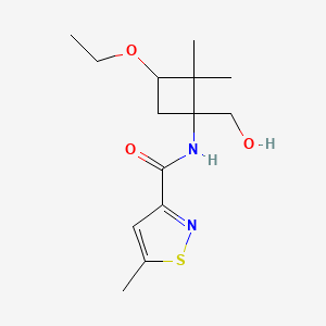 N-[3-ethoxy-1-(hydroxymethyl)-2,2-dimethylcyclobutyl]-5-methyl-1,2-thiazole-3-carboxamide