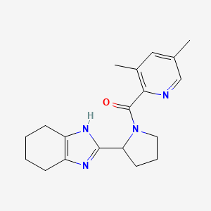 (3,5-dimethylpyridin-2-yl)-[2-(4,5,6,7-tetrahydro-1H-benzimidazol-2-yl)pyrrolidin-1-yl]methanone