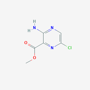 molecular formula C6H6ClN3O2 B072119 Methyl 3-amino-6-chloropyrazine-2-carboxylate CAS No. 1458-03-3