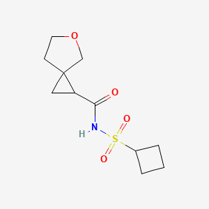 N-cyclobutylsulfonyl-5-oxaspiro[2.4]heptane-2-carboxamide