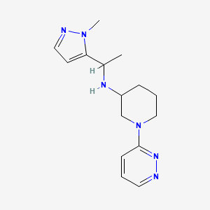 N-[1-(2-methylpyrazol-3-yl)ethyl]-1-pyridazin-3-ylpiperidin-3-amine