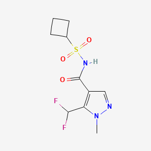 N-cyclobutylsulfonyl-5-(difluoromethyl)-1-methylpyrazole-4-carboxamide