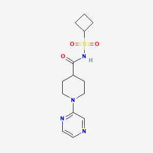 N-cyclobutylsulfonyl-1-pyrazin-2-ylpiperidine-4-carboxamide