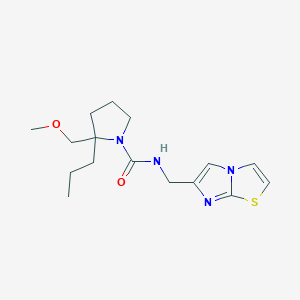 N-(imidazo[2,1-b][1,3]thiazol-6-ylmethyl)-2-(methoxymethyl)-2-propylpyrrolidine-1-carboxamide