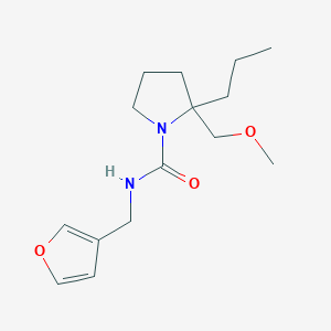 N-(furan-3-ylmethyl)-2-(methoxymethyl)-2-propylpyrrolidine-1-carboxamide