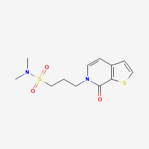 N,N-dimethyl-3-(7-oxothieno[2,3-c]pyridin-6-yl)propane-1-sulfonamide