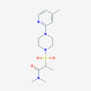 N,N-dimethyl-2-[4-(4-methylpyridin-2-yl)piperazin-1-yl]sulfonylpropanamide