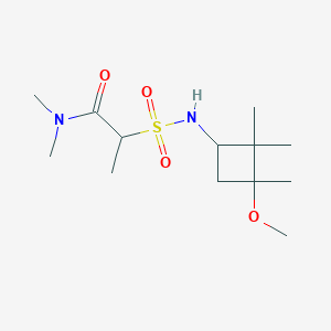 2-[(3-methoxy-2,2,3-trimethylcyclobutyl)sulfamoyl]-N,N-dimethylpropanamide