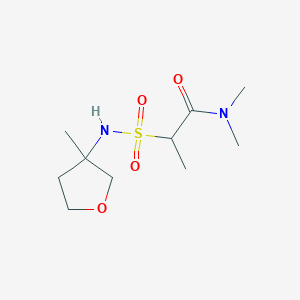 N,N-dimethyl-2-[(3-methyloxolan-3-yl)sulfamoyl]propanamide