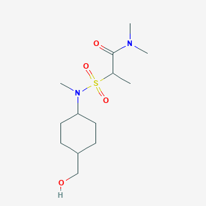 2-[[4-(hydroxymethyl)cyclohexyl]-methylsulfamoyl]-N,N-dimethylpropanamide