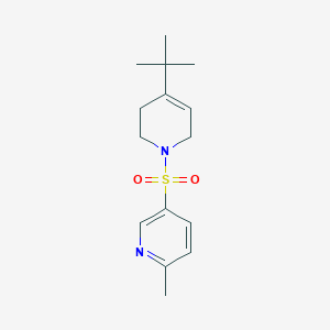 5-[(4-tert-butyl-3,6-dihydro-2H-pyridin-1-yl)sulfonyl]-2-methylpyridine