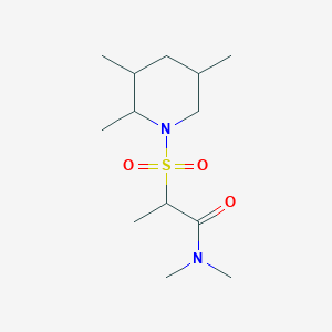 N,N-dimethyl-2-(2,3,5-trimethylpiperidin-1-yl)sulfonylpropanamide