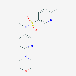 N,6-dimethyl-N-(6-morpholin-4-ylpyridin-3-yl)pyridine-3-sulfonamide