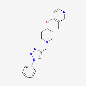 3-Methyl-4-[1-[(1-phenyltriazol-4-yl)methyl]piperidin-4-yl]oxypyridine