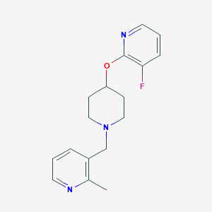 3-Fluoro-2-[1-[(2-methylpyridin-3-yl)methyl]piperidin-4-yl]oxypyridine