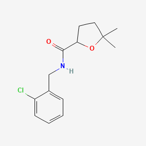 N-[(2-chlorophenyl)methyl]-5,5-dimethyloxolane-2-carboxamide