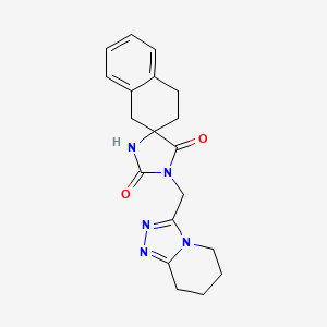 3'-(5,6,7,8-tetrahydro-[1,2,4]triazolo[4,3-a]pyridin-3-ylmethyl)spiro[2,4-dihydro-1H-naphthalene-3,5'-imidazolidine]-2',4'-dione