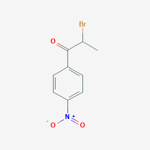 molecular formula C9H8BrNO3 B072129 2-溴-1-(4-硝基苯基)-丙烷-1-酮 CAS No. 1205-56-7