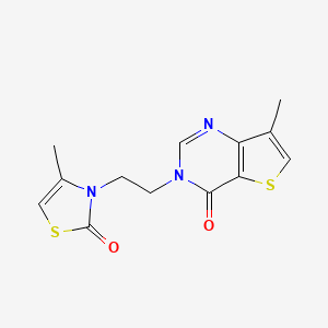 7-Methyl-3-[2-(4-methyl-2-oxo-1,3-thiazol-3-yl)ethyl]thieno[3,2-d]pyrimidin-4-one