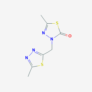 5-Methyl-3-[(5-methyl-1,3,4-thiadiazol-2-yl)methyl]-1,3,4-thiadiazol-2-one