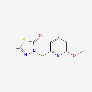 3-[(6-Methoxypyridin-2-yl)methyl]-5-methyl-1,3,4-thiadiazol-2-one