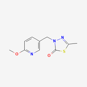 3-[(6-Methoxypyridin-3-yl)methyl]-5-methyl-1,3,4-thiadiazol-2-one