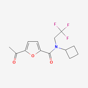 5-acetyl-N-cyclobutyl-N-(2,2,2-trifluoroethyl)furan-2-carboxamide