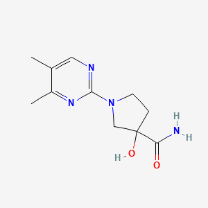 1-(4,5-Dimethylpyrimidin-2-yl)-3-hydroxypyrrolidine-3-carboxamide