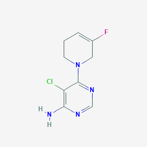 5-chloro-6-(5-fluoro-3,6-dihydro-2H-pyridin-1-yl)pyrimidin-4-amine