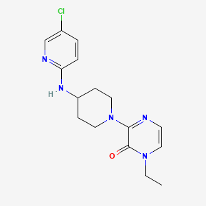 3-[4-[(5-Chloropyridin-2-yl)amino]piperidin-1-yl]-1-ethylpyrazin-2-one