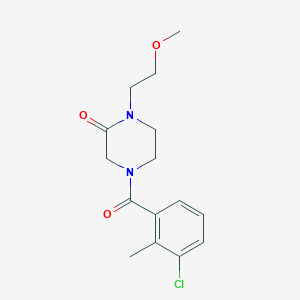 4-(3-Chloro-2-methylbenzoyl)-1-(2-methoxyethyl)piperazin-2-one