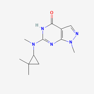 6-[(2,2-dimethylcyclopropyl)-methylamino]-1-methyl-5H-pyrazolo[3,4-d]pyrimidin-4-one