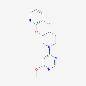 4-[3-(3-Fluoropyridin-2-yl)oxypiperidin-1-yl]-6-methoxypyrimidine