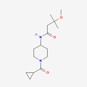 N-[1-(cyclopropanecarbonyl)piperidin-4-yl]-3-methoxy-3-methylbutanamide