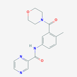 N-[4-methyl-3-(morpholine-4-carbonyl)phenyl]pyrazine-2-carboxamide