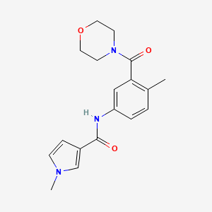 1-methyl-N-[4-methyl-3-(morpholine-4-carbonyl)phenyl]pyrrole-3-carboxamide